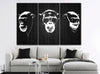 Image of 3 Wise Monkeys Hear No See No Speak No Evil Wall Art Decor Canvas Printing