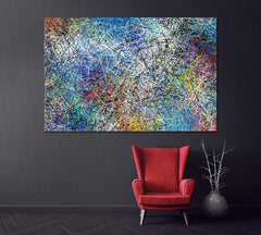 Abstract Art Expressionism Colorful Wall Art Canvas Printing Decor-1Panel