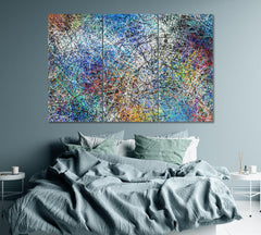 Abstract Art Expressionism Colorful Wall Art Decor Canvas Printing-3Panels