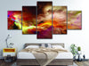 Image of Abstract Colorful Clouds Wall Art Decor Canvas Printing