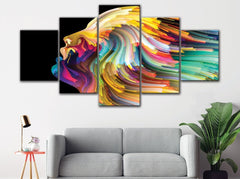 Abstract Face Colorful Wall Art Decor Canvas Printing