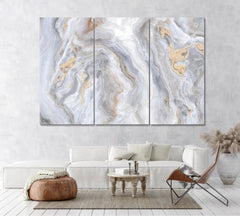 Abstract Grey Marble Wall Art Decor Canvas Printing-3Panels