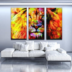 Abstract Head Lion Wall Art Decor Canvas Printing