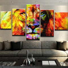 Abstract Head Lion Wall Art Decor Canvas Printing