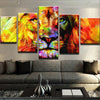 Image of Abstract Head Lion Wall Art Decor Canvas Printing
