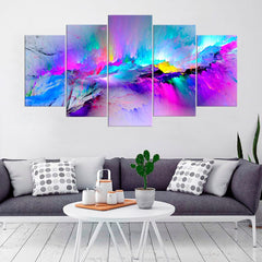 Abstract Space Storm Watercolor Wall Art Decor Canvas Printing