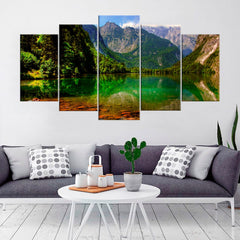 Alps Mountain Lake Konigssee Fine Wall Art Decor Canvas Printing