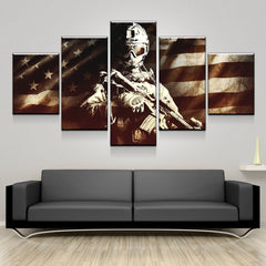 American Soldier Wall Art Decor Canvas Printing