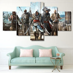 Assassin Creed Group Inspired Wall Art Decor Canvas Printing