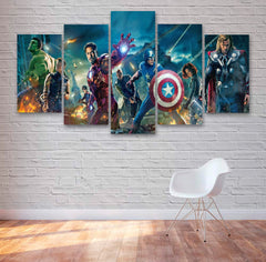 Avengers Iron Man Hulk Marvel Wall Art Decor Canvas Printing