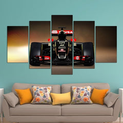 Black Racing Car Wall Art Decor Canvas Printing