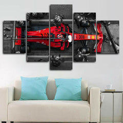 Charles Leclerc F1 Ferrari Pit Stop Wall Art Decor Canvas Printing