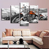 Image of Classic Motorcycle Wall Art Decor Canvas Printing