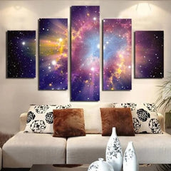Colorful Galaxy Stars Wall Art Decor Canvas Printing