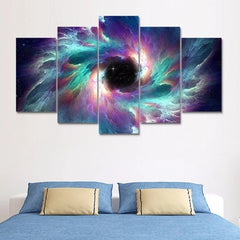 Colorful Galaxy Whirlwind Black Hole Wall Art Decor Canvas Printing