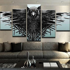 Black Crow Abstract Wall Art Decor Canvas Printing