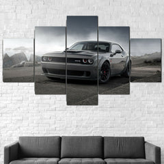 Dodge Challenger SRT Muscle Car Wall Art Decor Canvas Printing