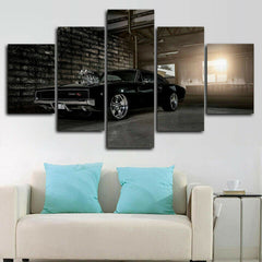 Dodge Charger 1970 Muscle Car Wall Art Decor Canvas Printing