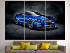 Ford Mustang Shelby GT350 Car Wall Art Decor Canvas Printing