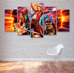 Guardians Of The Galaxy Movie Wall Art Decor Canvas Printing