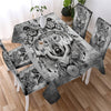 Image of Tribal Wolf Dreamcatcher Waterproof Rectangular Dinner Tablecloth