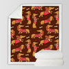 Image of Dachshund Lover Sherpa Fleece Blanket Cartoon Plush Throw for Kid Adult Thin Quilt