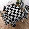 Image of Chess Board Games Waterproof Rectangular Dinner Tablecloth