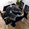 Image of Tribal Wolf Dreamcatcher Waterproof Rectangular Dinner Tablecloth