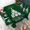 Image of Rolled Paper Christmas Tree Home Waterproof Rectangular Dinner TableCloth by Ismot Esha