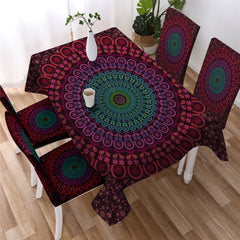 Mandala Bohemian Decoration Waterproof Rectangular Dinner Tablecloth