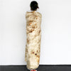 Image of Burrito Tortilla Pizza Blanket Soft Round Blanket for Bed Warm Fleece Sofa