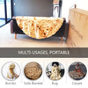 Image of Burrito Tortilla Pizza Blanket Soft Round Blanket for Bed Warm Fleece Sofa