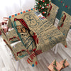 Image of Christmas Stamp Collection Waterproof Rectangular Dinner TableCloth By SUNIMA