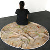 Image of Burrito Tortilla Pizza Blanket Soft Round Blanket for Bed Warm Fleece Sofa