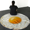 Image of Burrito Tortilla Pizza Blanket Soft Round Blanket for Bed Warm Fleece Sofa