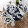 Image of Tribal Wolf Dreamcatcher Waterproof Rectangular Dinner Tablecloth