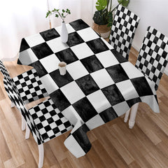Chess Board Games Waterproof Rectangular Dinner Tablecloth