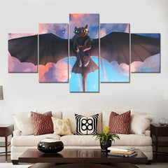 How to Train Your Dragon Movie Wall Art Decor Canvas Printing