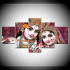 Image of India God Lord Radha Krishna Wall Art Decor Canvas Printing