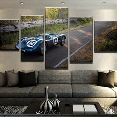 Jaguar C Type Automotive Wall Art Decor Canvas Printing