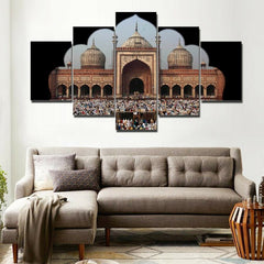 Jama Masjid Eid Mubarak Wall Art Decor Canvas Printing