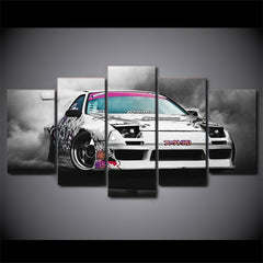 Japanese Mazda RX-7 Drift Car Wall Art Decor Canvas Printing