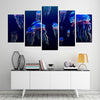 Image of Jellyfish Vivid Abstract Underwater Ocean Wall Art Decor Canvas Printing