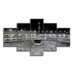 Kaaba Stone Mecca Mosque Islamic Wall Art Decor Canvas Printing