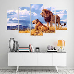 Lion Lioness Lion King Wildlife Wall Art Decor Canvas Printing