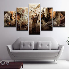 Lord Of The Rings Character Collage Wall Art Decor Canvas Printing