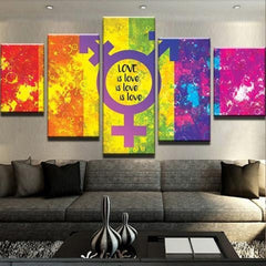 Love Everywhere Abstract Wall Art Decor Canvas Printing