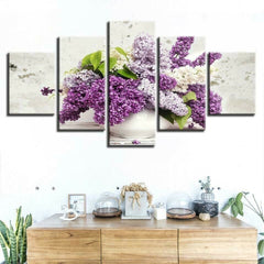 Lovely Lilac Flowers Wall Art Decor Canvas Printing