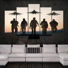 Military Armed Forces Wall Art Decor Canvas Printing