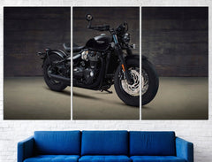 Motorcycle Motorbike Ride Classic Wall Art Decor Canvas Printing